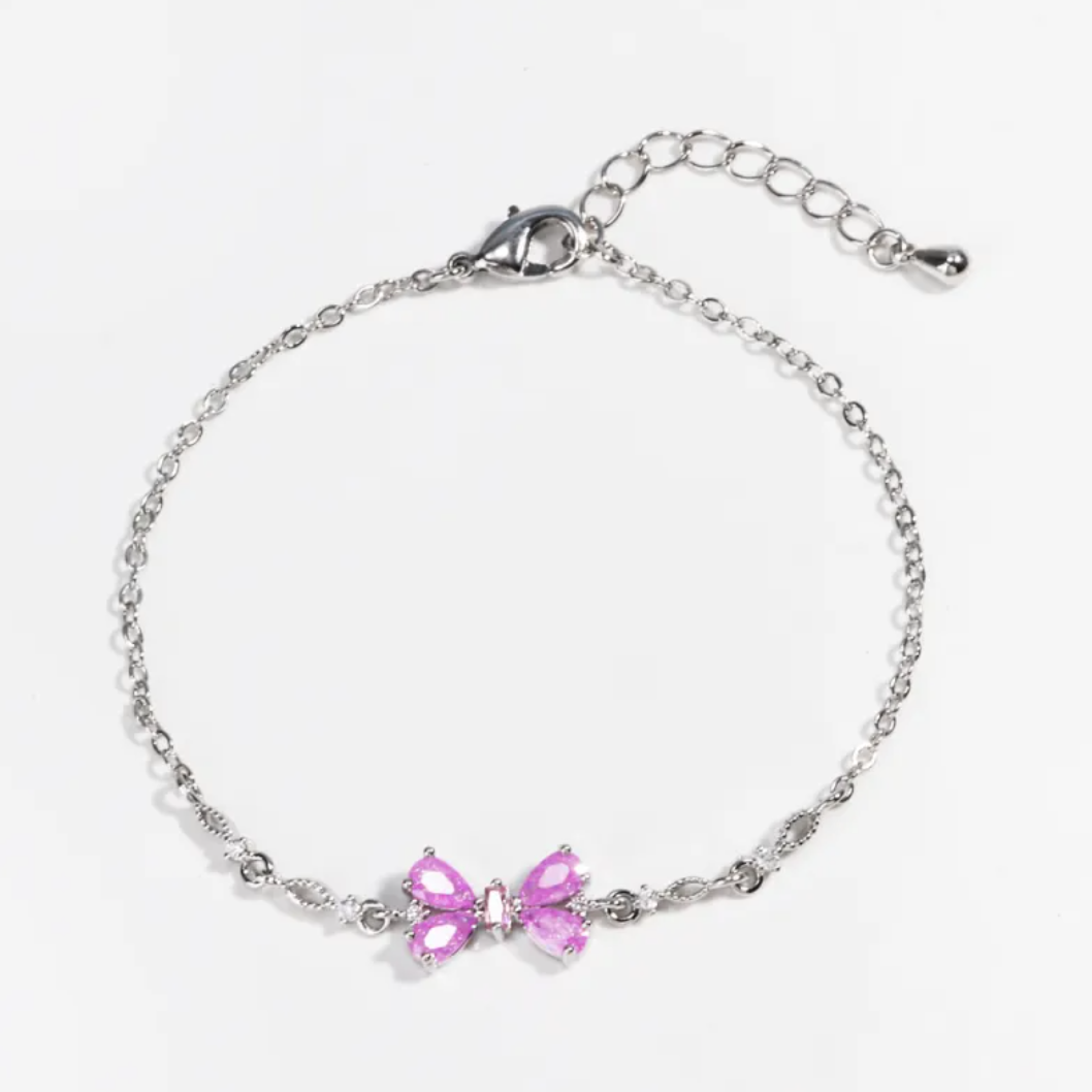 Y2K Heart Rhinestone Bracelet