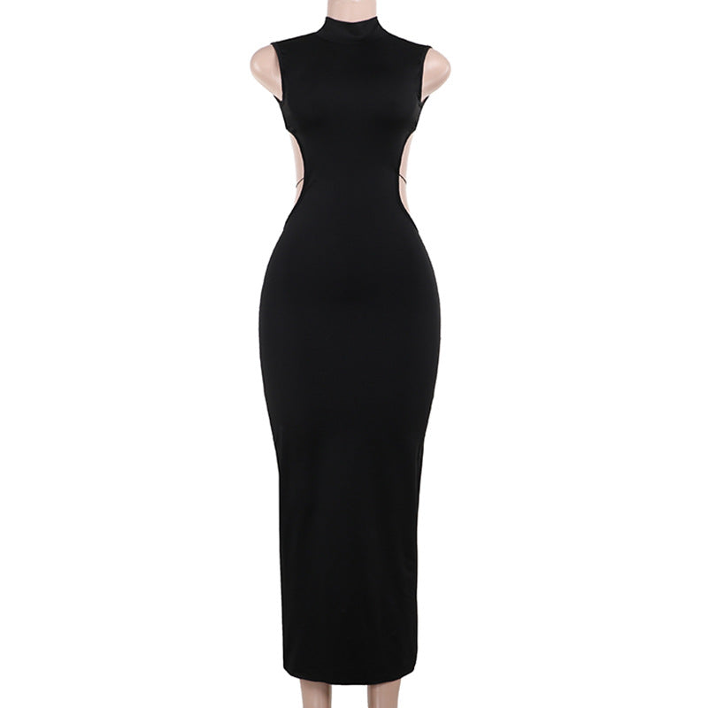 Backless Bandage Bodycon Maxi Dress for Women Y2K