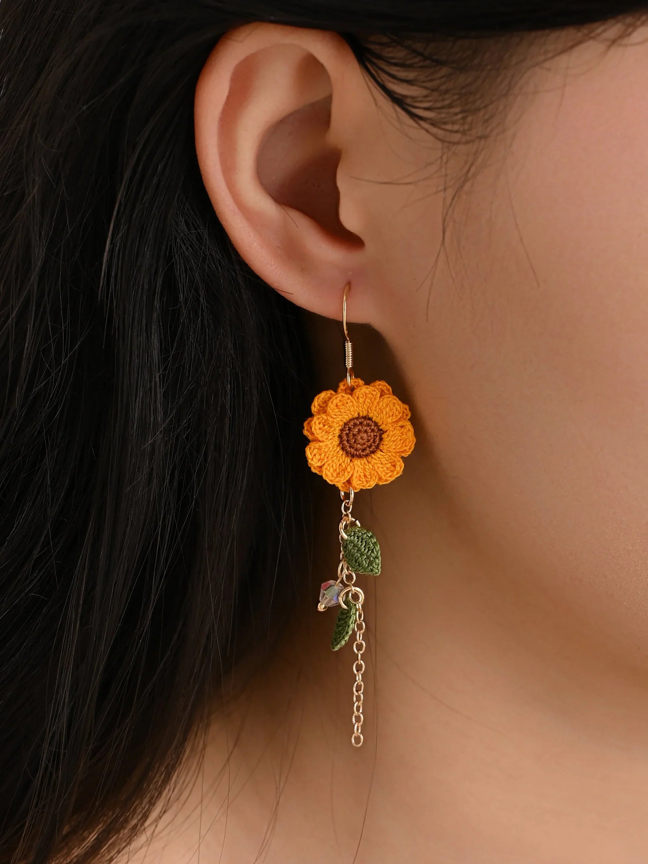 Sun-Kissed Sunflower Bloom Earrings