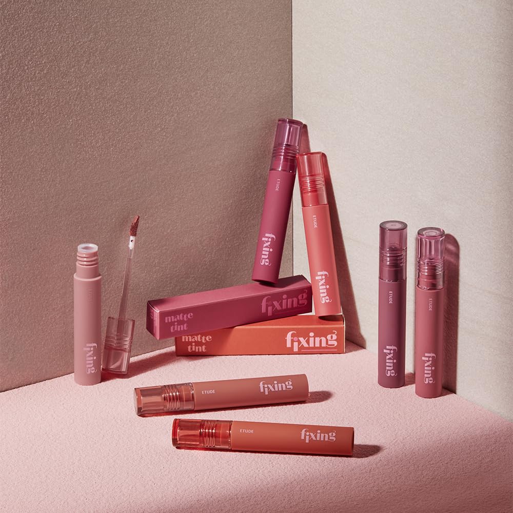 ETUDE Fixing Tint #19 Coral Breeze - Long-Lasting Waterproof Lip Stain (4g) | Korean Makeup, K-beauty