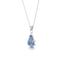 Forget-Me-Not Necklace Teardrop Pendant