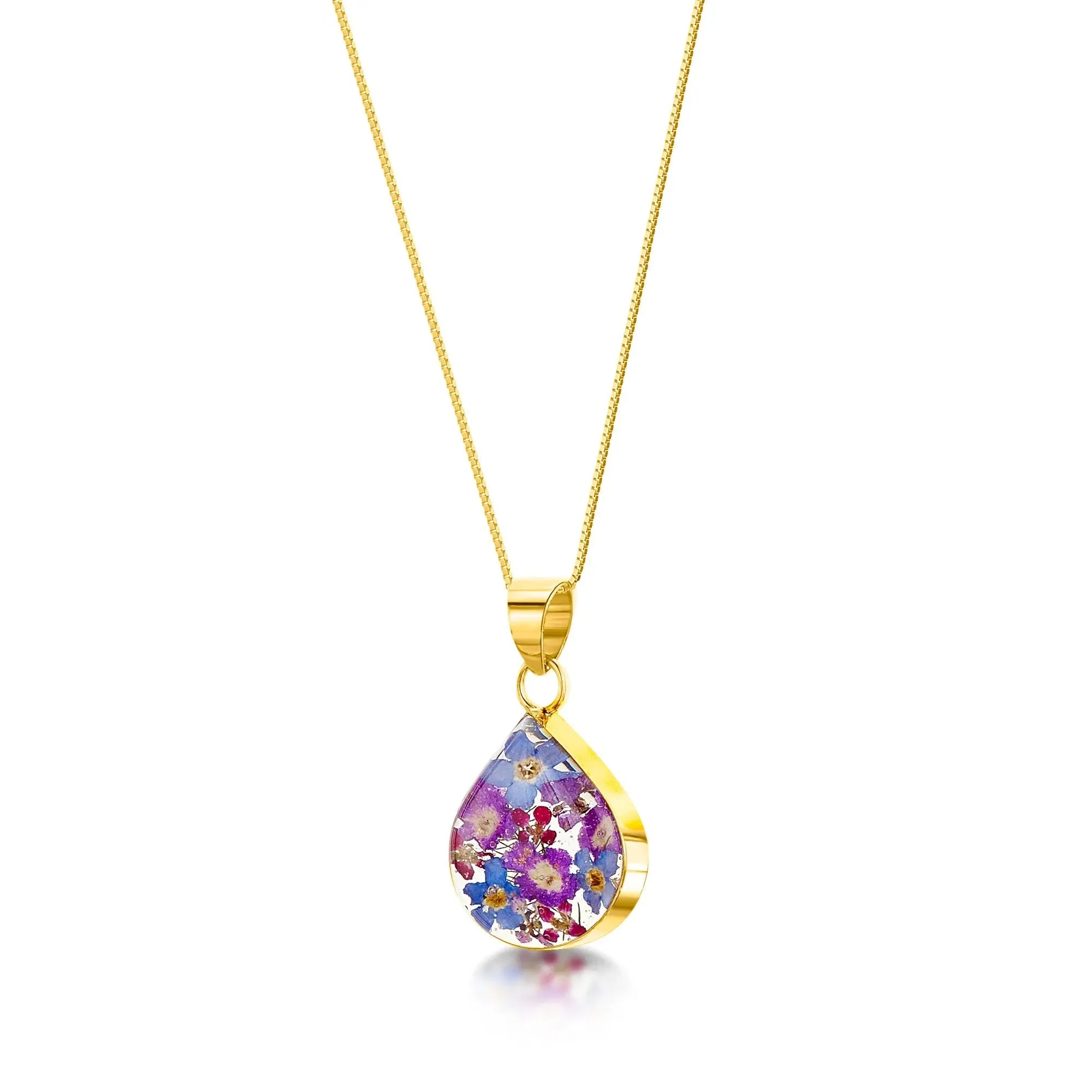 Purple Haze Teardrop Pendant Necklace