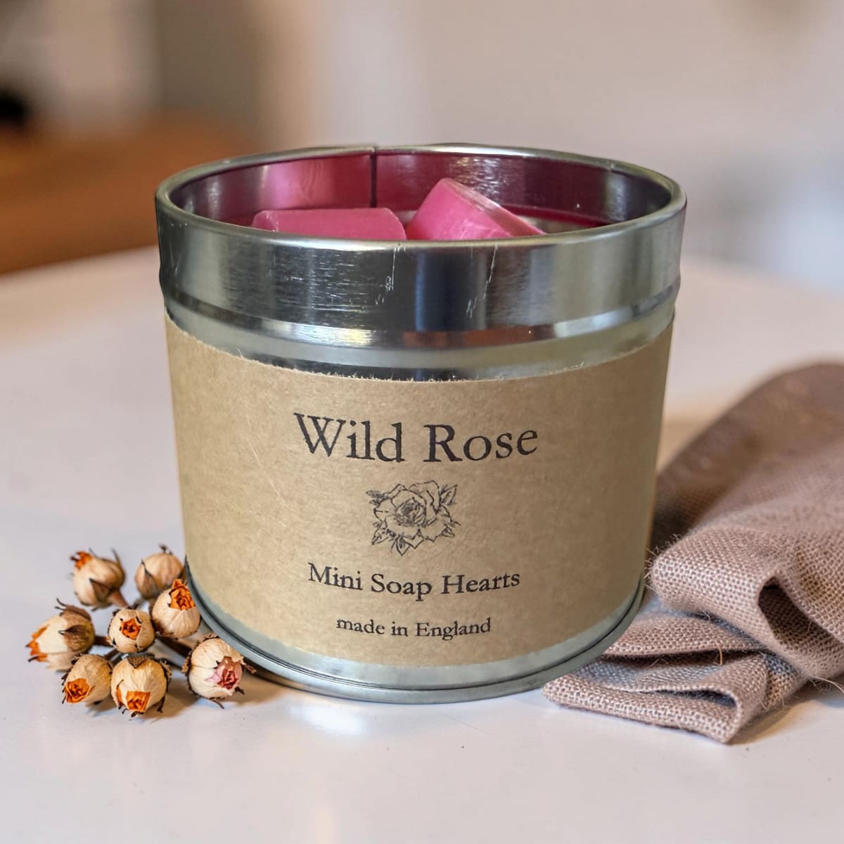 Wild Rose Soap Hearts