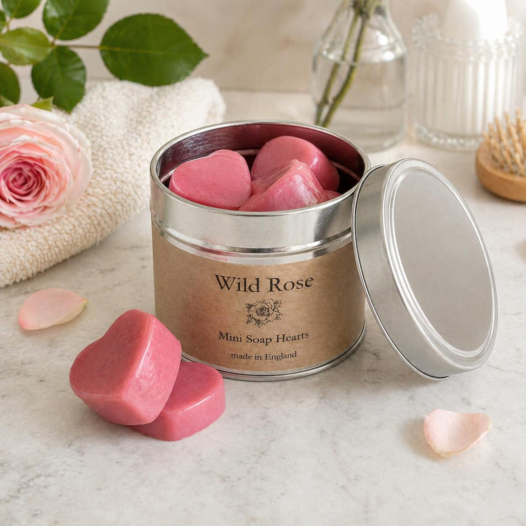 Wild Rose Soap Hearts