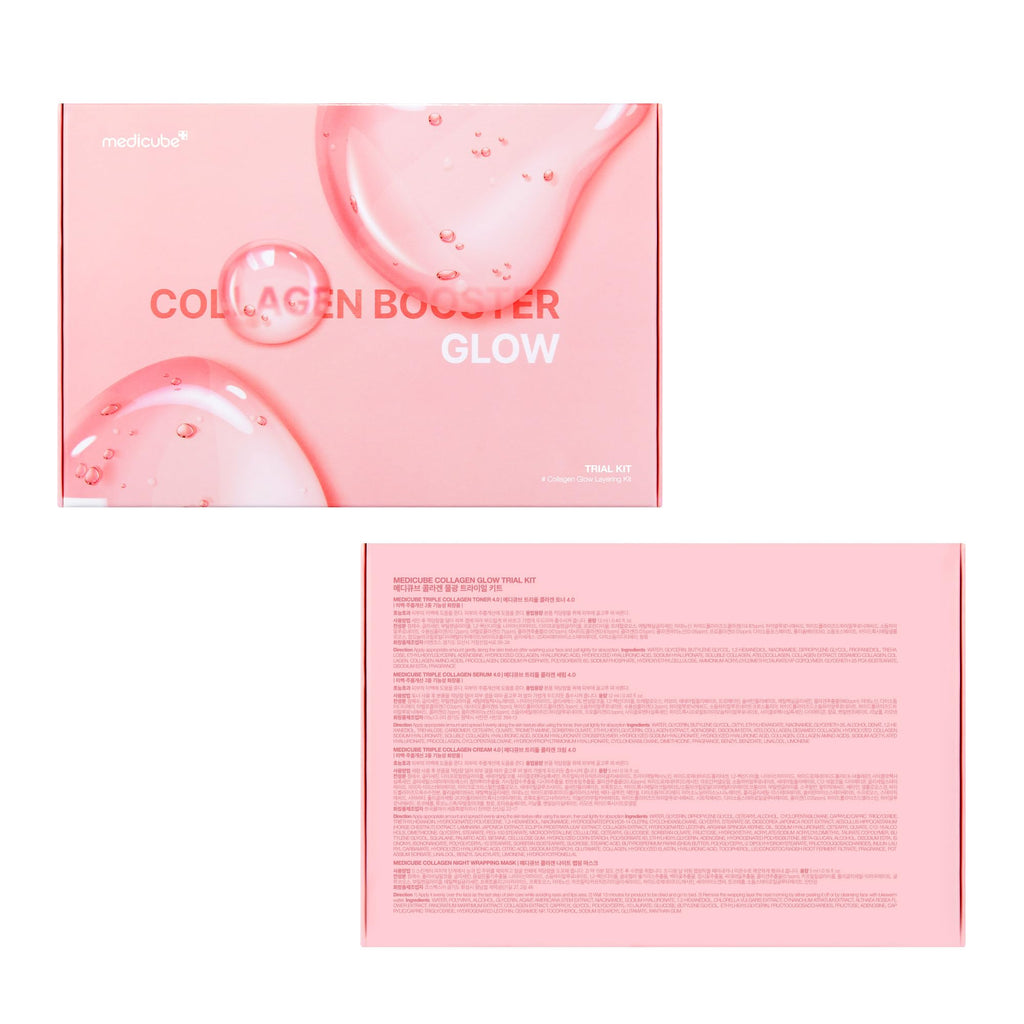 Medicube Glass Skin Collagen Trial Kit — 4-Step Skincare Set, Travel Size