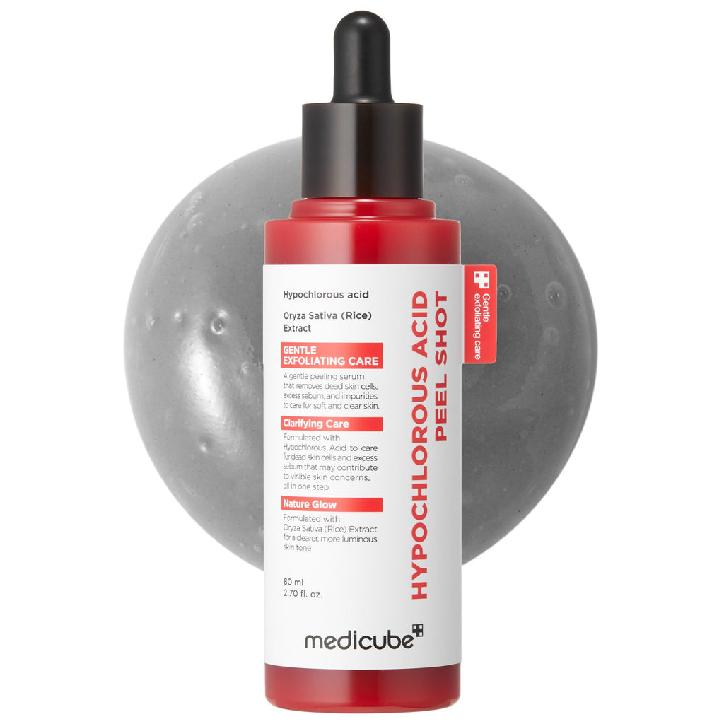 medicube Peel Shot with Hypochlorous Acid — Gentle Exfoliating Serum for Pores, Dead Skin & Hydration | 2.7 fl oz