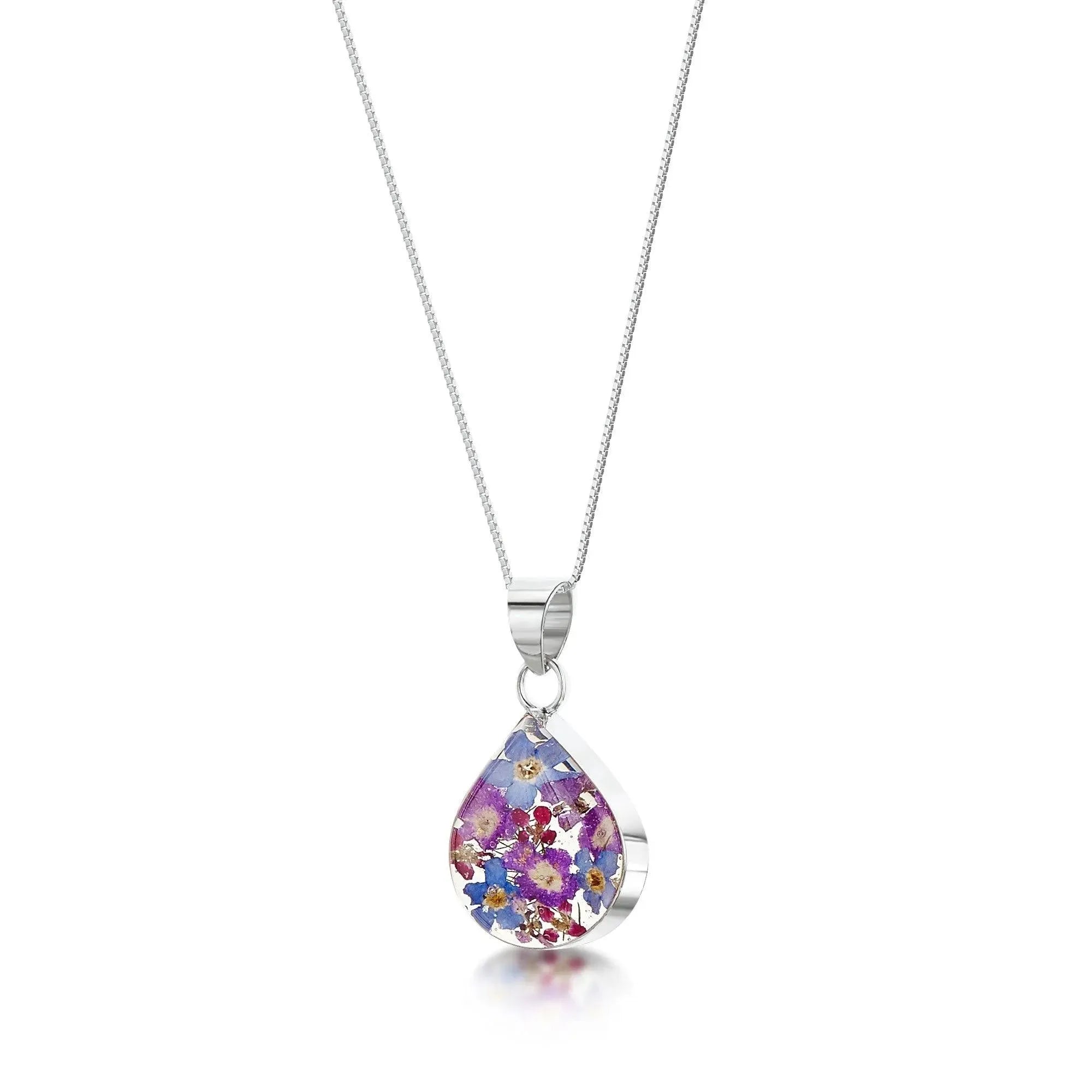 Purple Haze Teardrop Pendant Necklace